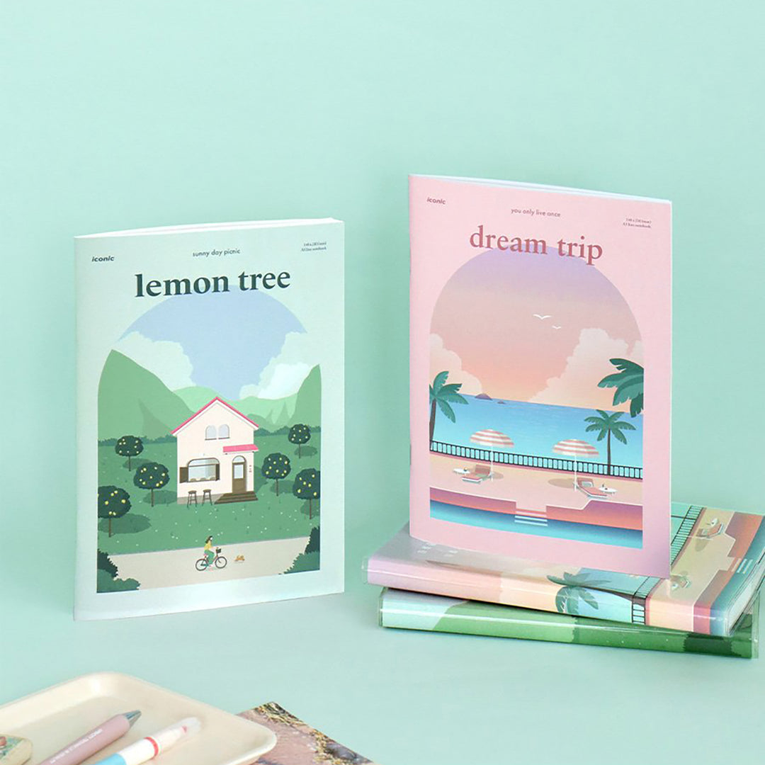 Iconic  Notebook Haru A5 | 06 Dream trip | Lined