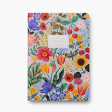 Rifle Paper Co. - Stitched Notebooks Set de 3 Cuadernos | Hojas con Líneas | Blossom