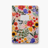 Rifle Paper Co. - Stitched Notebooks Set de 3 Cuadernos | Hojas con Líneas | Blossom