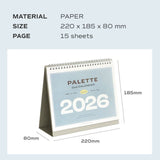 Iconic - Calendario de Escritorio 2026 Palette