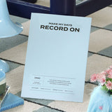 Iconic - RECORD ON Planificador Mensual A4 | Nov 25 - Dic 26 | Cloudy Blue
