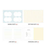 Iconic - Bubbly Diary Diary 2025 January - Dec | Weekly | Cream Mint 