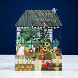 Alljoy Design - Tarjeta de Felicitación Original Paper cut | Floral Garden