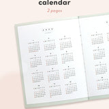 Iconic - Bubbly Diary Diary 2025 January - Dec | Weekly | Cream Mint 