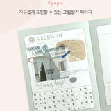 Iconic - Bubbly Diary Diary 2025 January - Dec | Weekly | Cream Mint 