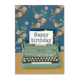 Mélanie Voituriez - Tarjeta Postal |  Cumpleaños Máquina de Escribir
