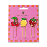 Designworks Ink - Set de 3 Paperclips | Fruit
