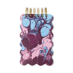 DesignWorks Ink – Marble Wavy Bloc de notas - Burgundy Sky