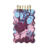 DesignWorks Ink – Marble Wavy Bloc de notas - Burgundy Sky