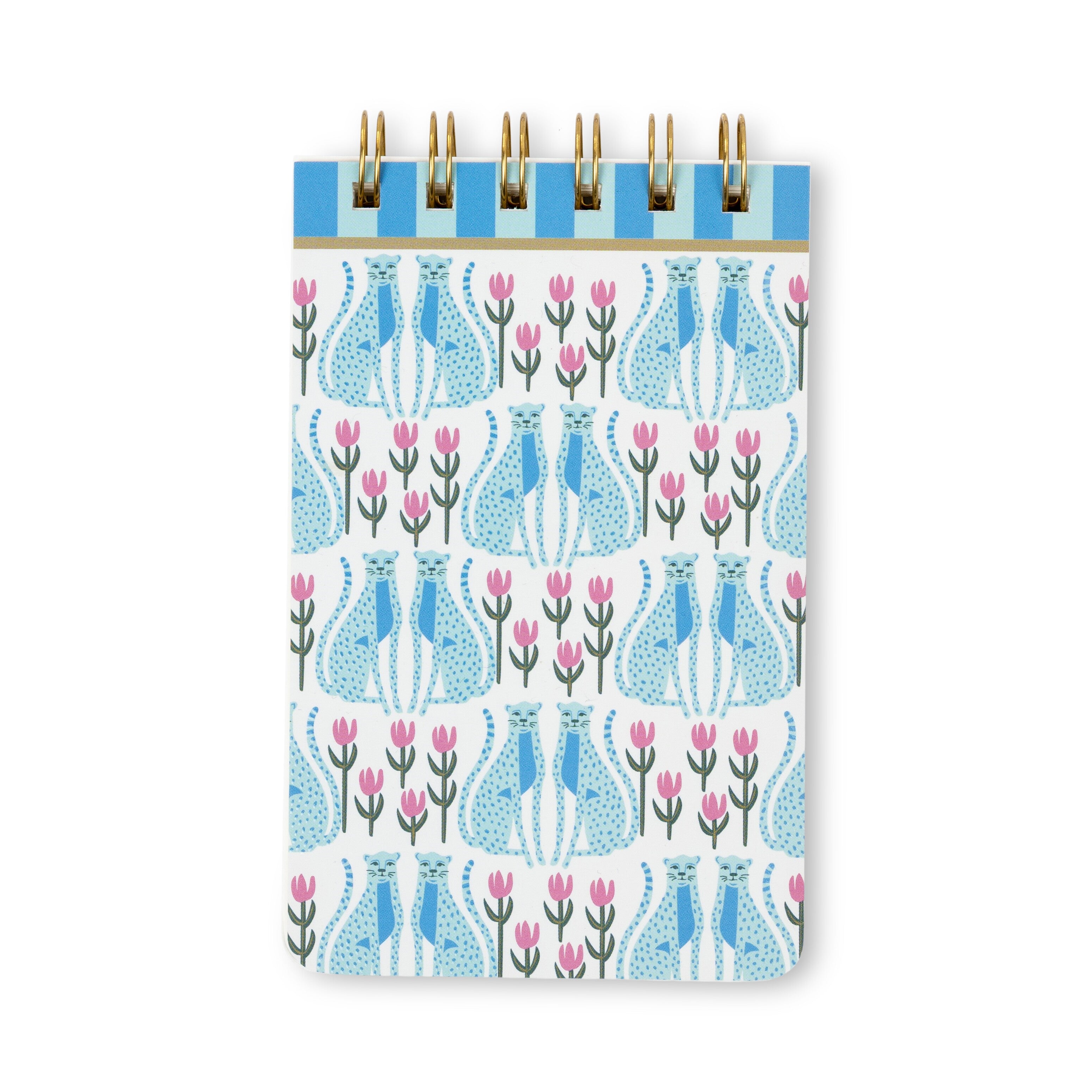 DesignWorks Ink – A Dopo Twin Wire Bloc de notas - Blue Cheetahs