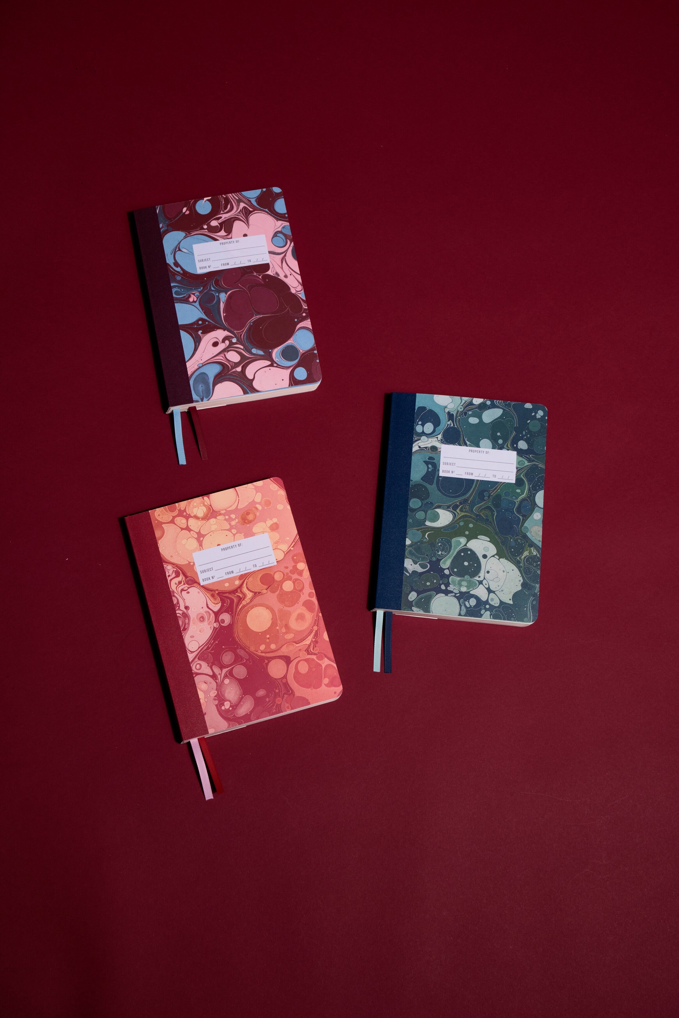 DesignWorks Ink – Marble Soft Cover Cuaderno - Burgundy Sky – vista 11