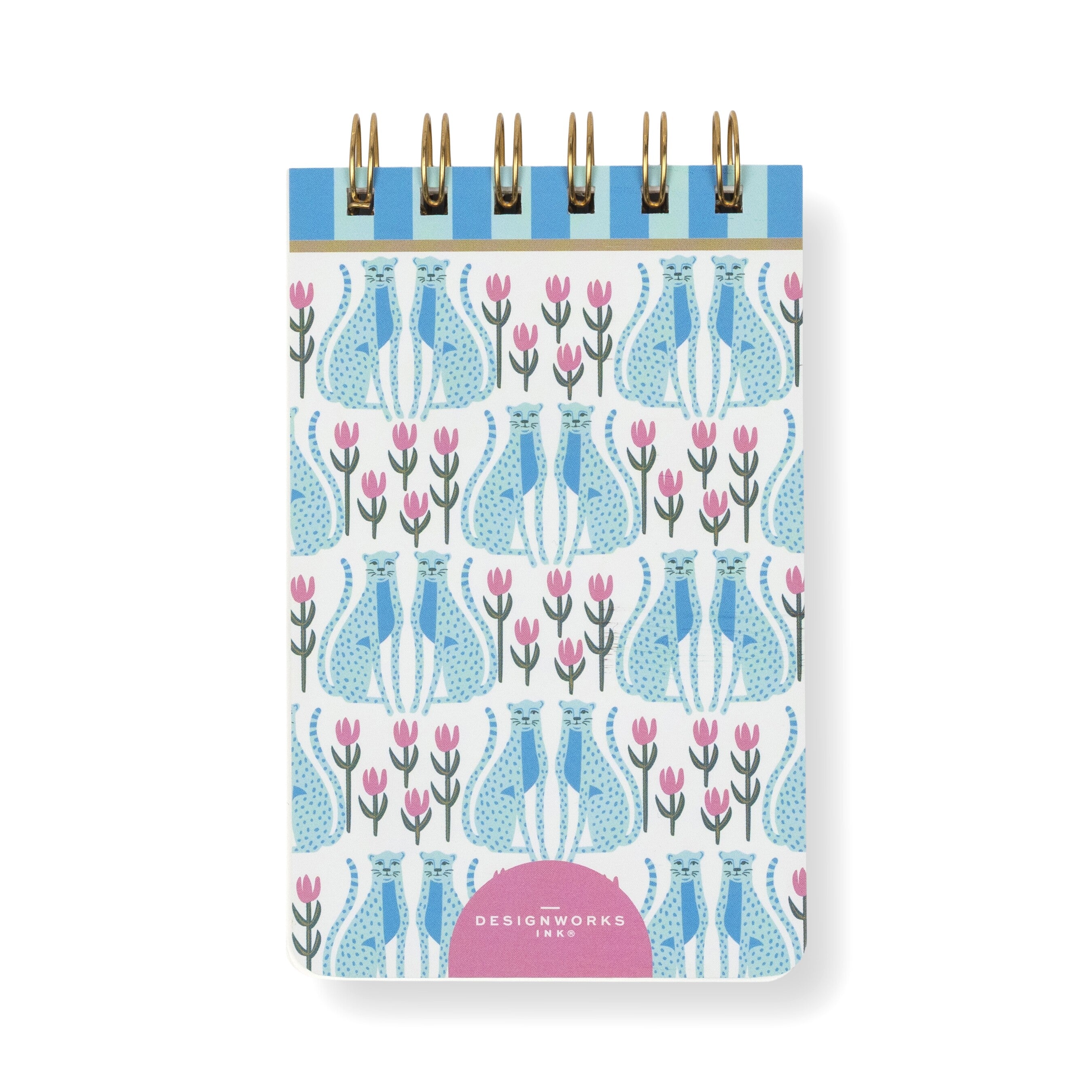 DesignWorks Ink – A Dopo Twin Wire Bloc de notas - Blue Cheetahs – vista 4