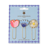 Designworks Ink - Set de 3 Paperclips | Floral