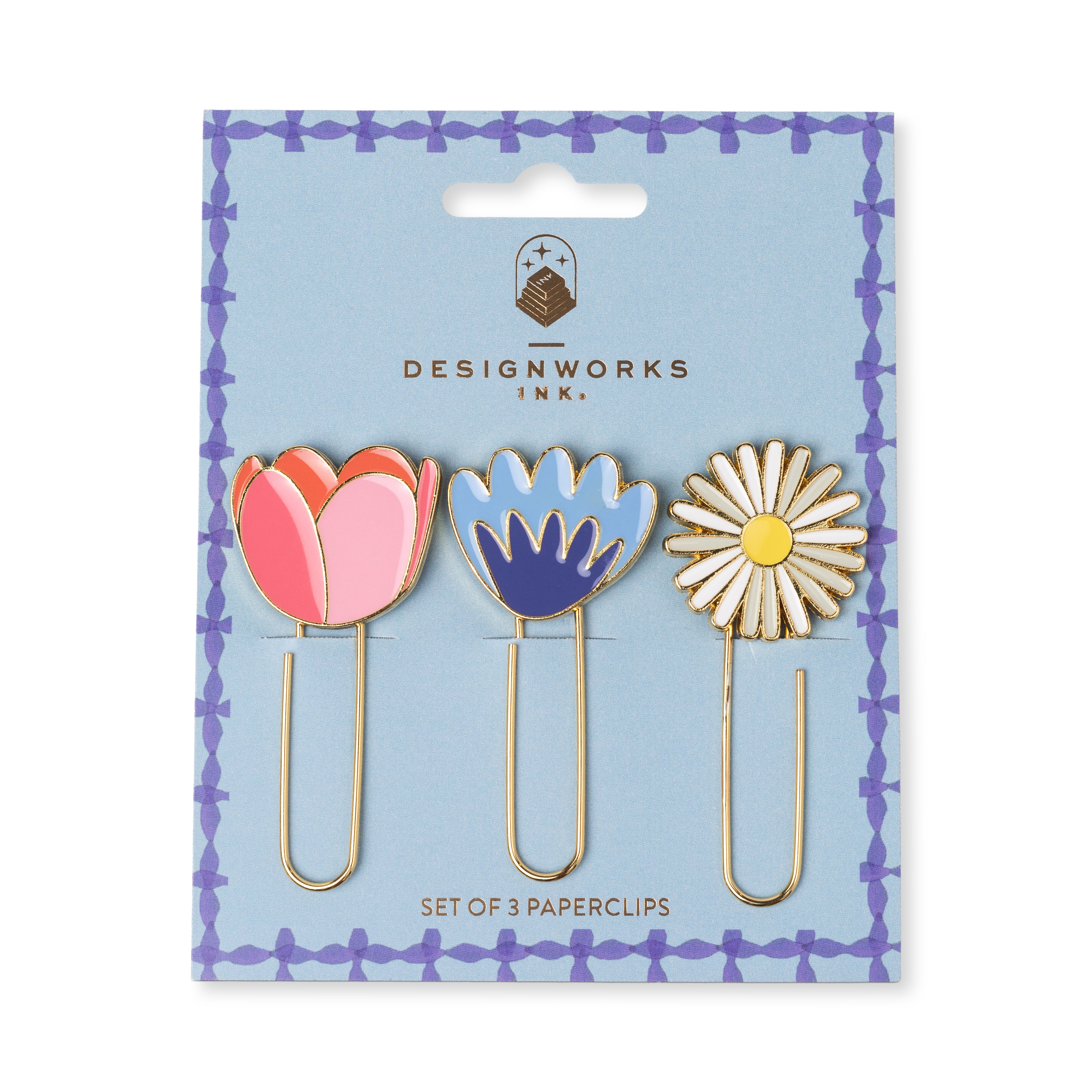 Designworks Ink - Set de 3 Paperclips | Floral