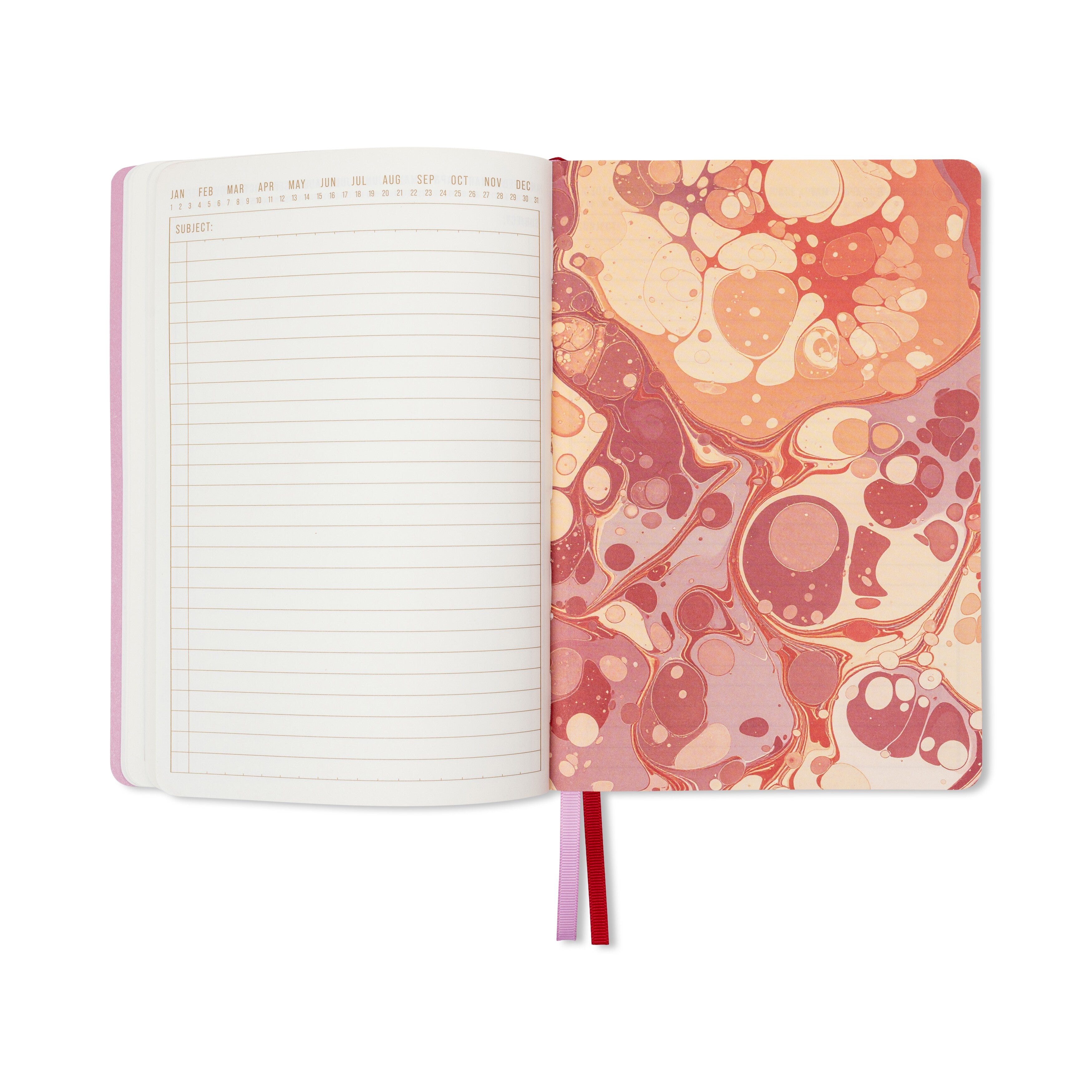 DesignWorks Ink – Marble Soft Cover Cuaderno - Cherry Peach – vista 4