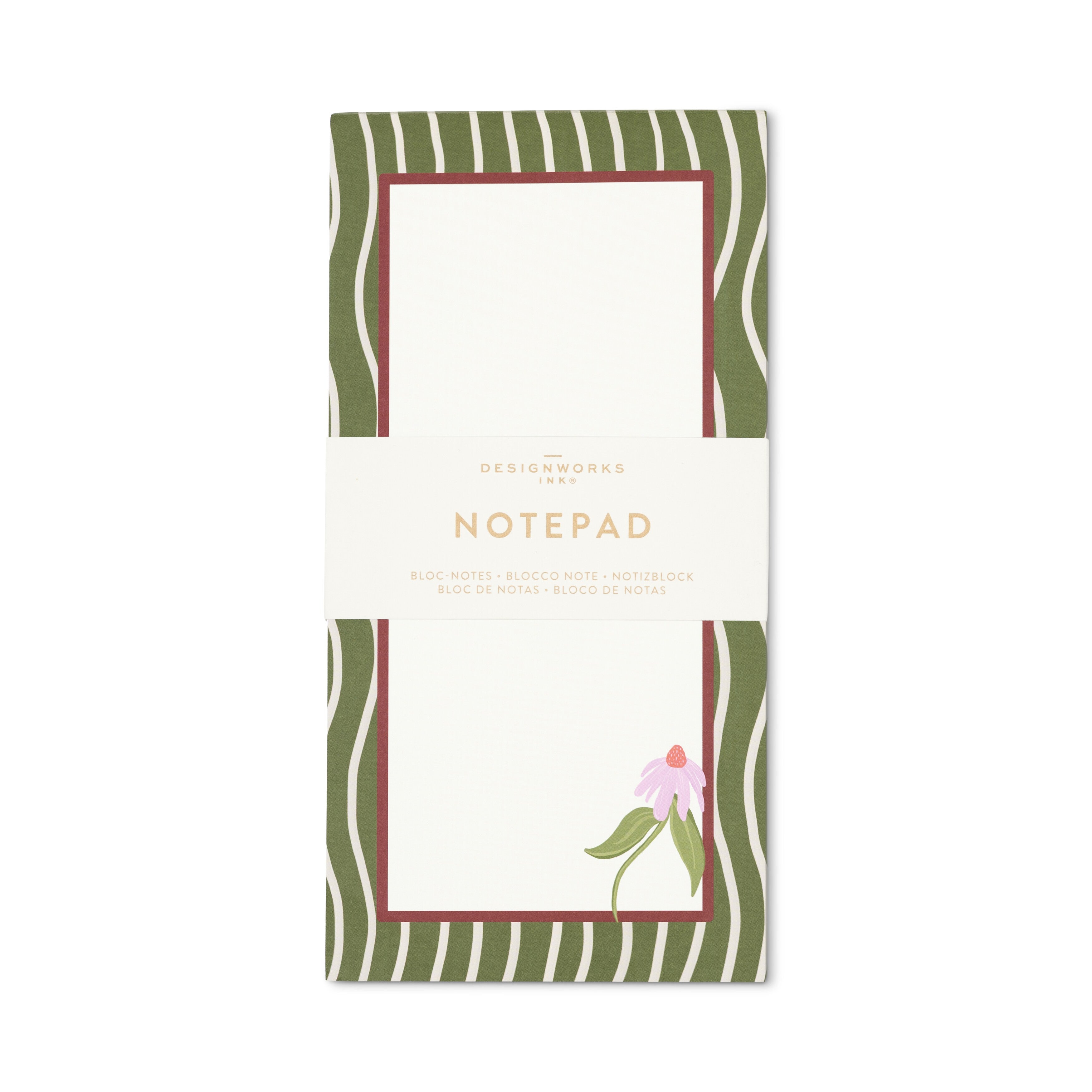 DesignWorks Ink – Framed Floral Bloc de lista - Coneflower