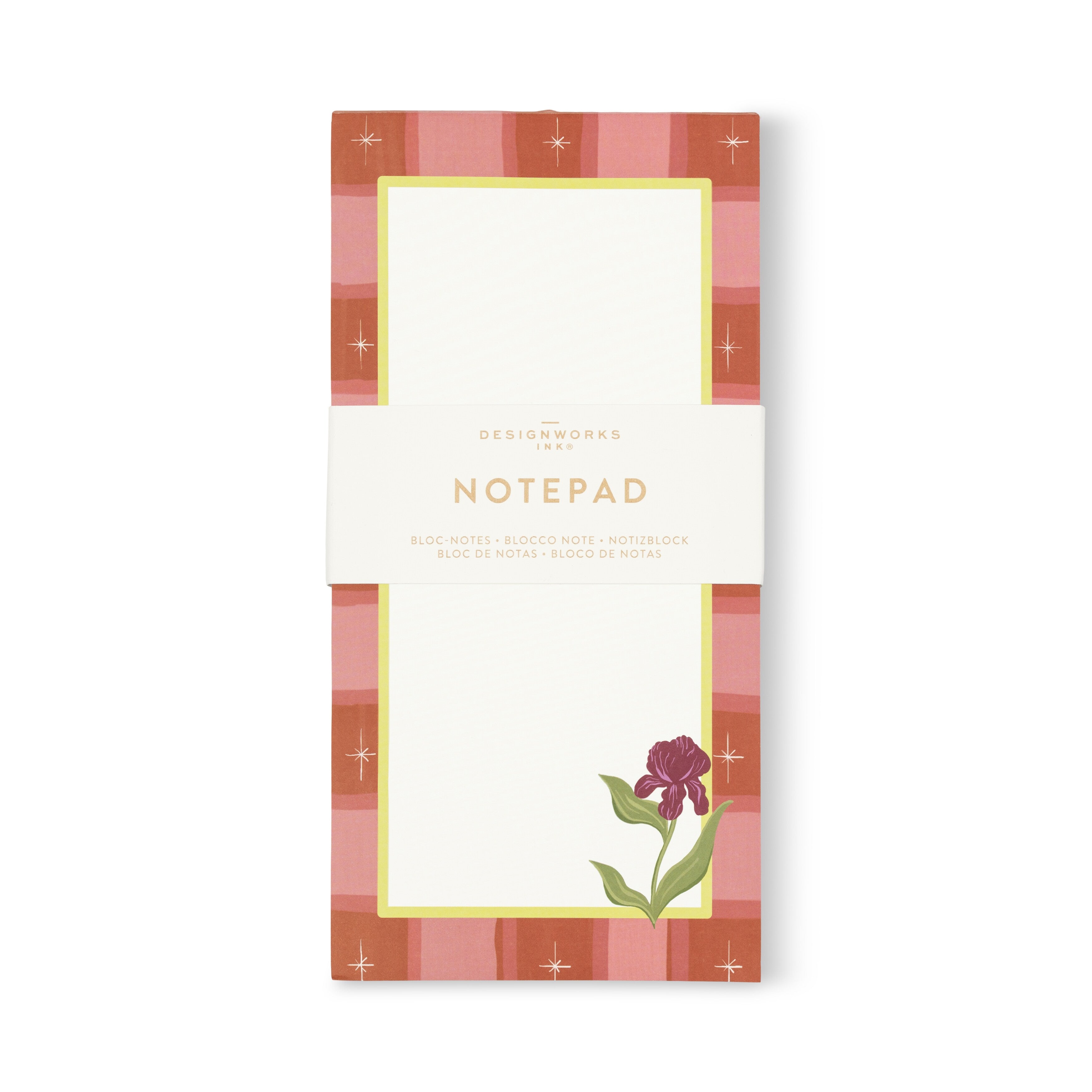 DesignWorks Ink – Framed Floral Bloc de lista - Iris