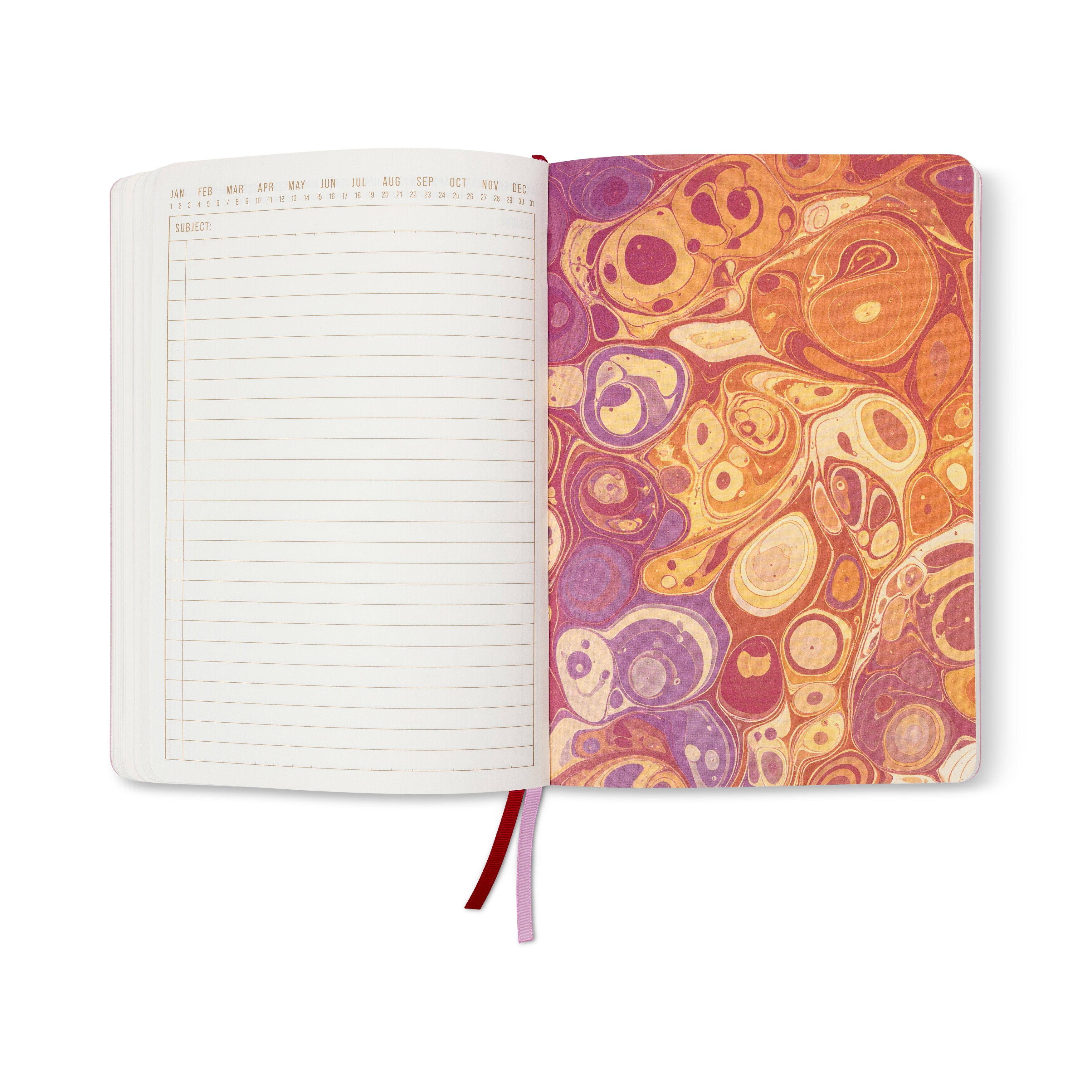 DesignWorks Ink – Marble Soft Cover Cuaderno - Cherry Peach – vista 6