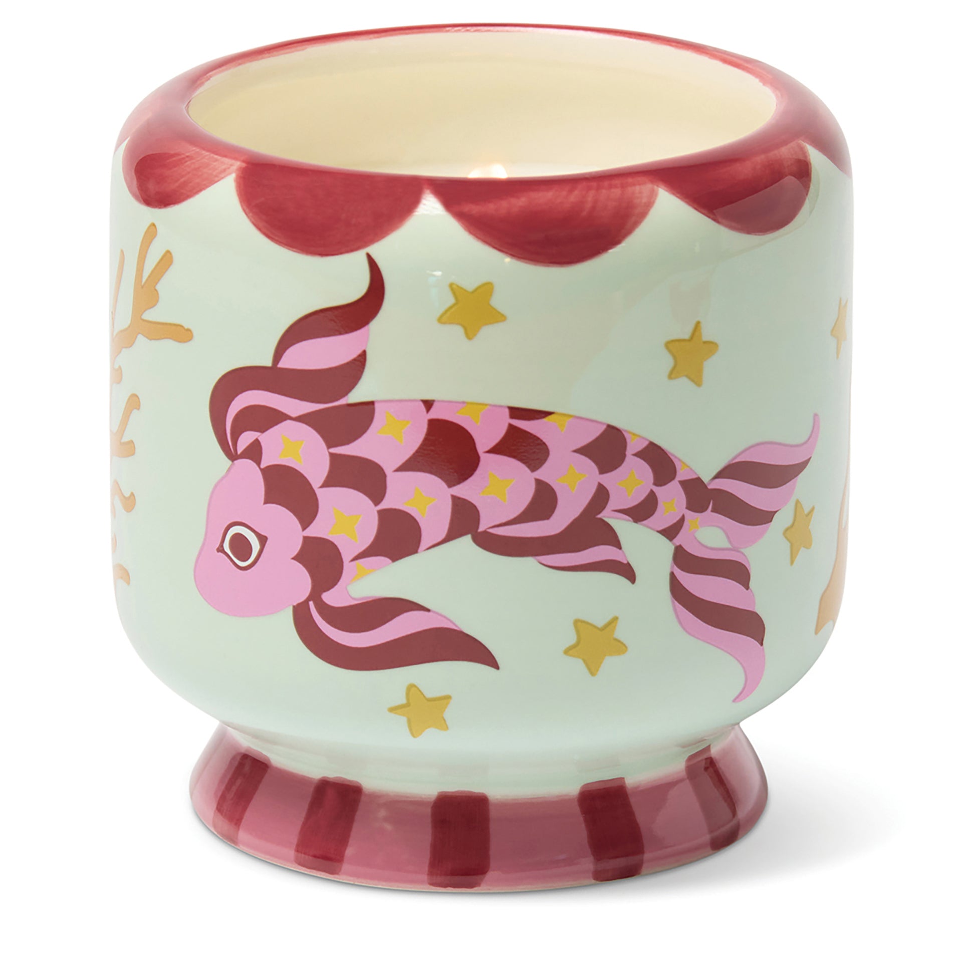 Paddywax – Vela Aromática A Dopo Cerámica 8oz/226g | Koi Fish - Sea Salt & Sage – imagen 1