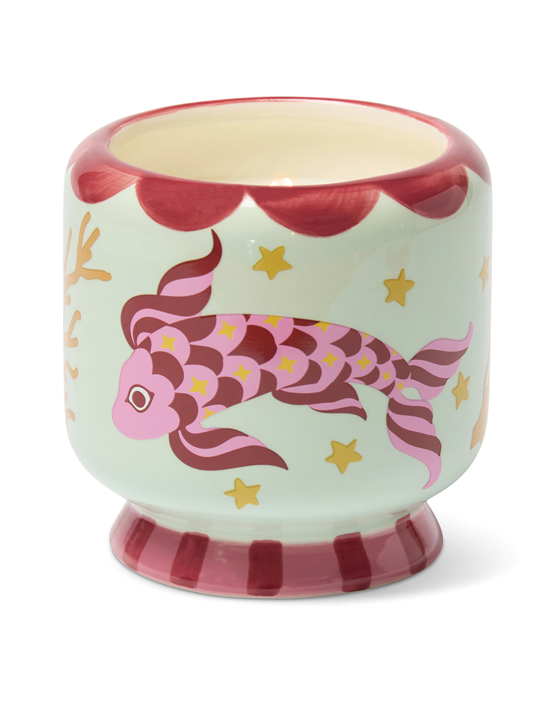 Paddywax – Vela Aromática A Dopo Cerámica 8oz/226g | Koi Fish - Sea Salt & Sage – imagen 1