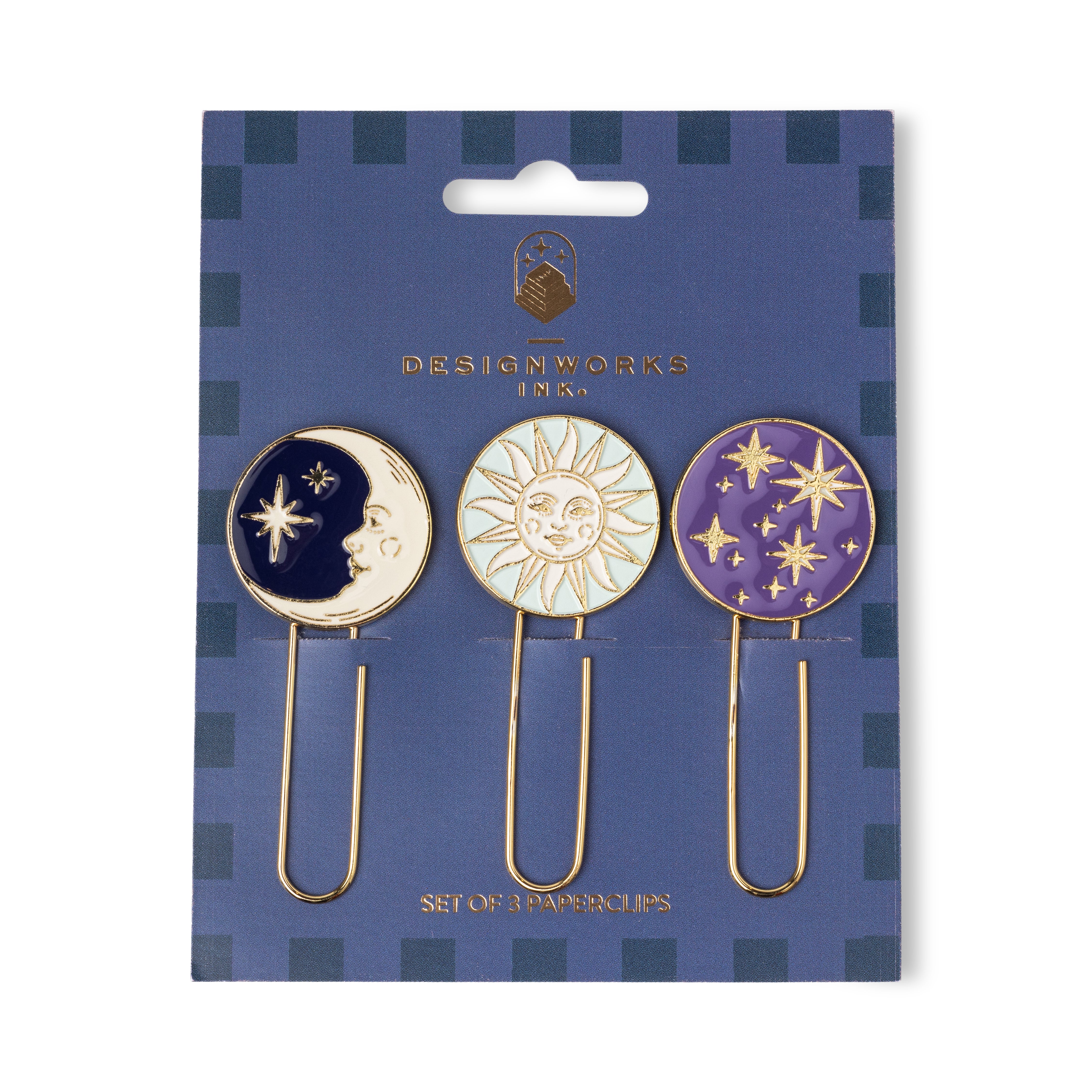 Designworks Ink - Set de 3 Paperclips | Celestial