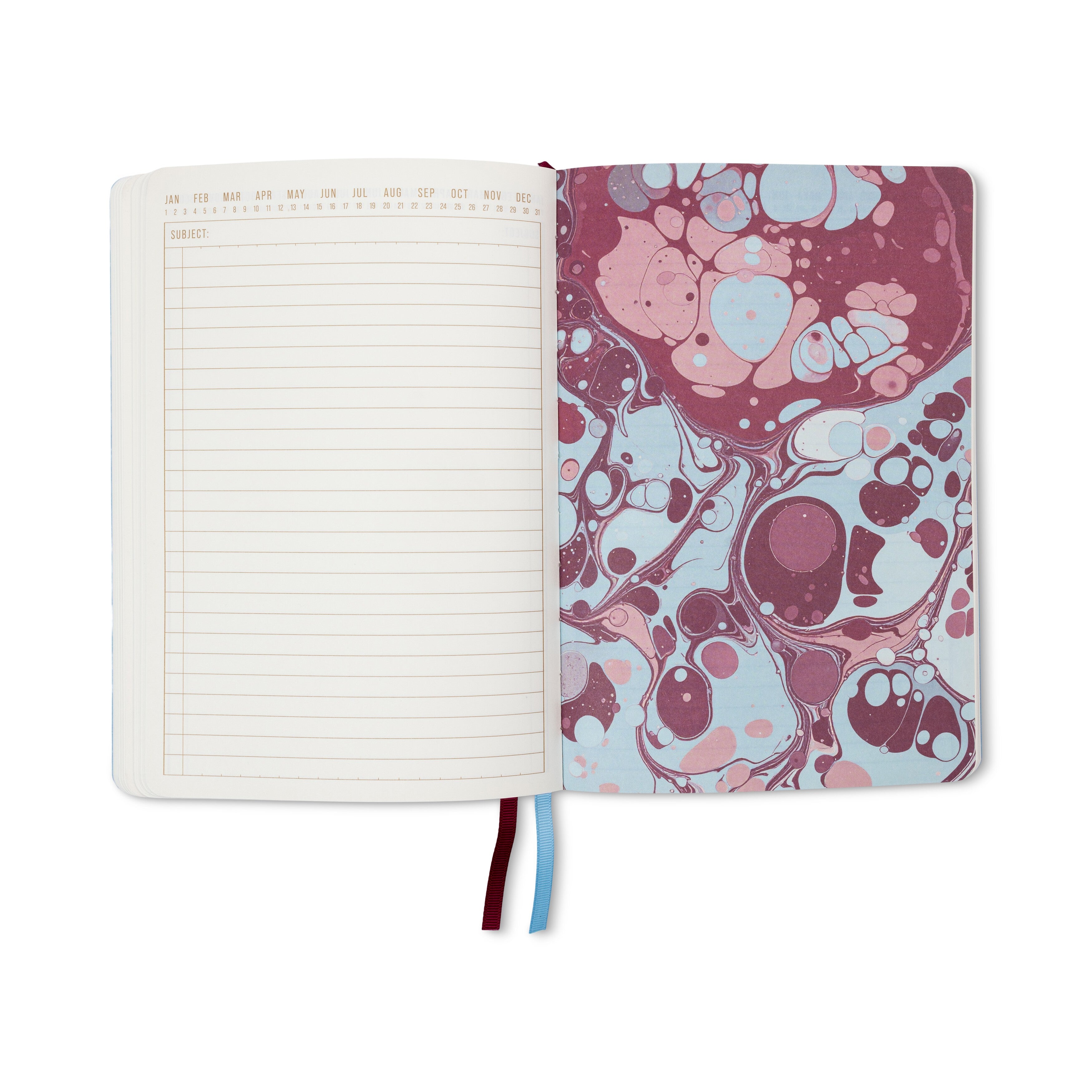 DesignWorks Ink – Marble Soft Cover Cuaderno - Burgundy Sky – vista 6