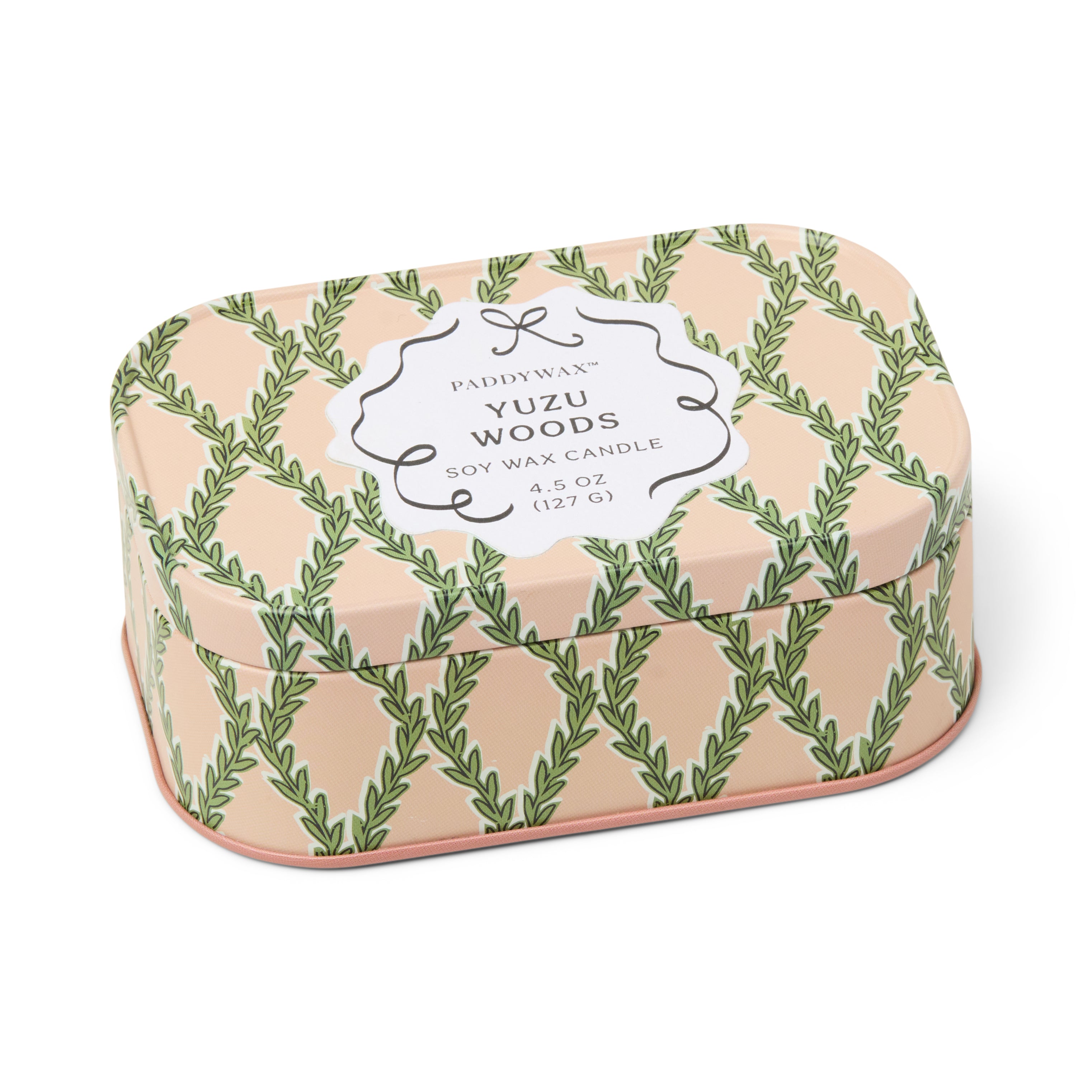 Paddywax vela Chérie en lata Pink & Green - Yuzu Woods - imagen 2