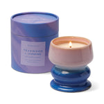 Paddywax – Vela Aromática Melt de Cerámica 8.5oz/240g | Ombre Lilac/Blue - Teakwood & Jasmine – imagen 1