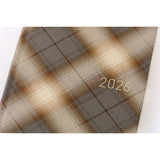 Hobonichi - Agenda Weeks | Shirt Fabric Foggy Plaid - Semanal - Enero a Diciembre 2026 (Copia)