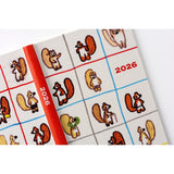 Hobonichi - Agenda Weeks | 100%ORANGE: Squirrel’s Moving Day - Semanal - Enero a Diciembre 2026