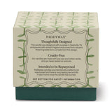 Paddywax – 5.5oz/155g Glass Tulip Scented Candle | Green and Dark Green - Verbena & Lemongrass