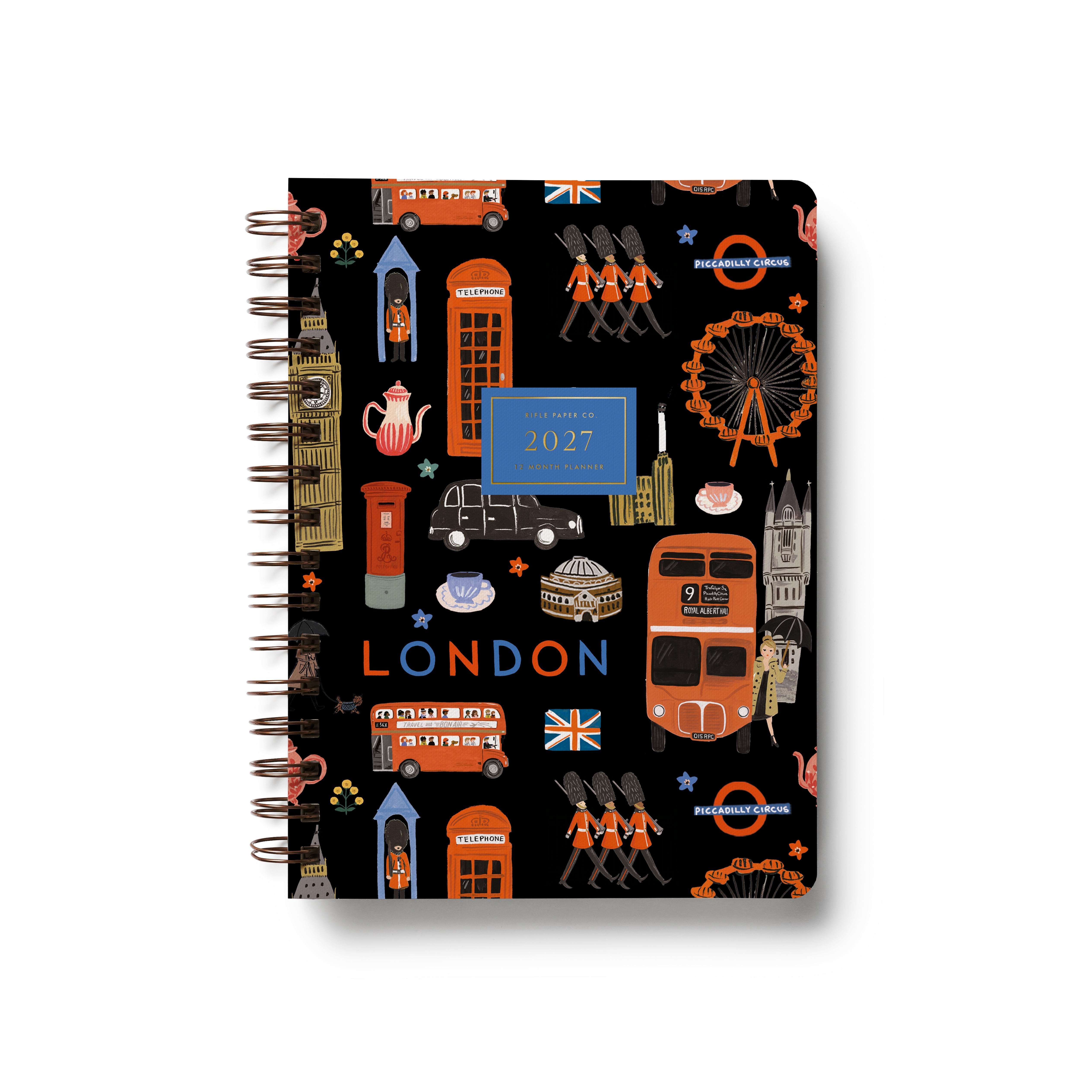 Cubierta de la agenda 2027 London de Rifle Paper Co.