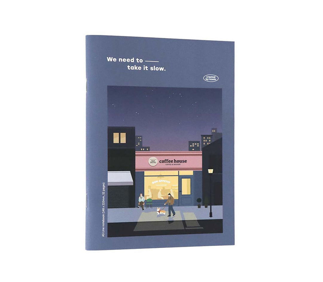 Iconic  Haru A5 line notebook 01 Take it slow | Lined pages