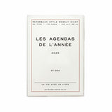 Hightide - Poche A6 Les Agendas Diary 2025 Weekly A6 | Oct 2024 a Ene 2026 | White