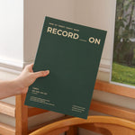 Record On Monthly A4 2027 · Moss Green
