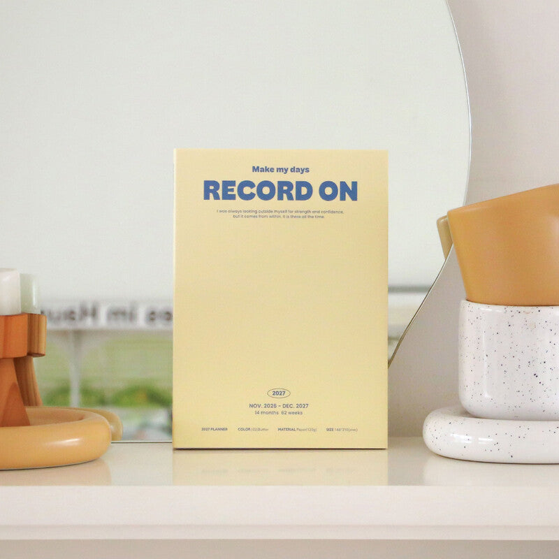 Record On Plan Weekly A5 2027 · Butter