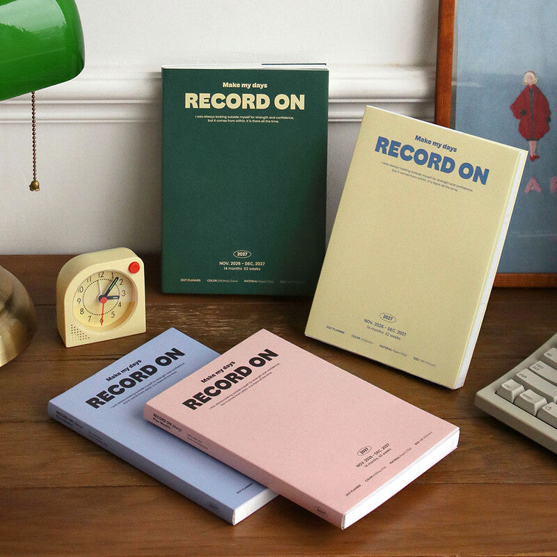 Record On Plan Weekly A5 2027 — colección e interior