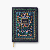 Rifle Paper Co. - Agenda 2026 12-Month Embroidered Bookbound Planner | Semanal | Ene a Dic | Wildwood