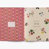 Rifle Paper Co. Planificador Mensual 2026 | Ene - Dic 2026 | Dahlia