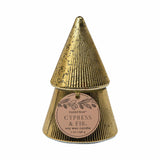 Vela Aromática Cypress & Fir 7oz/198g | Gold Stacked Tree 