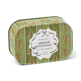 Paddywax –  Vela Aromática 4.5oz/127g Printed Tin Candle Cherie | Green & Khaki - Smoked Pistachio