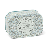 Paddywax –  Vela Aromática 4.5oz/127g Printed Tin Candle Cherie | Blue & White - Lavender & Thyme
