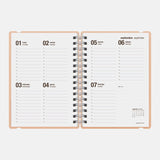 vacavaliente - Agenda Escolar A5 Semanal | Septiembre 2025 a Agosto 2026 | Sakura Pink Sand