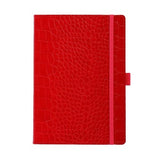 ARTEBENE - MAJOIE Cuaderno con Goma de Cierre A5 Piel Vegana Croc | Hojas con puntos | Red