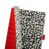 ARTEBENE - MAJOIE Cuaderno con Goma de Cierre A5 Piel Vegana Croc | Hojas con puntos | Red