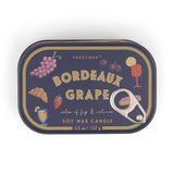Paddywax – 4.5oz/127g Printed Tin Candle Bistro | Grapes - Bordeaux Grape