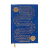 Designworks Ink - Metallic Suede Journal | Sheets with Lines | Cobalt
