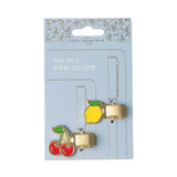 Designworks Ink - Set of 2 Pen Clips | Lemon + Cherry