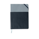 Designworks Ink - Vegan Leather Pocket Journal - Cuaderno con Líneas A5 | Blue & Navy