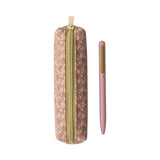 Designworks – Set de Bolígrafo y Estuche - Pen & Pouch Set - Pink Vintage Floral